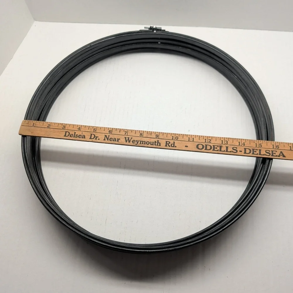 Lot of 16 Black Painted Wood Embroidery Hoops Assorted Sizes 16/14/12in Crafts